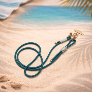 Handykette verstellbar in gold/petrol