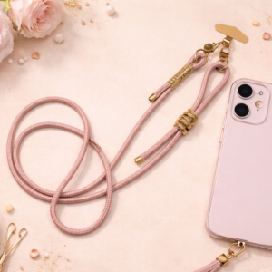 Handykette verstellbar in gold/rose-kupfer