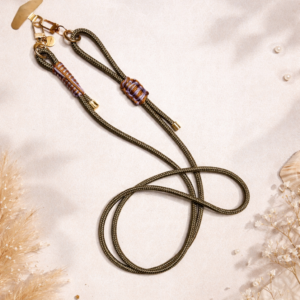 Handykette verstellbar in gold/tan