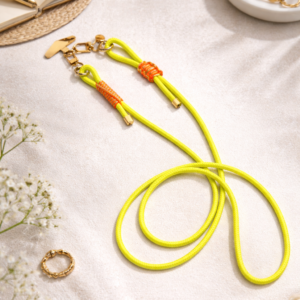 Handykette verstellbar in gold/lemon