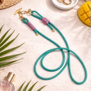 Handykette verstellbar in gold/mint